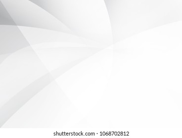 Abstract White and gray color technology modern background design vector Illustration