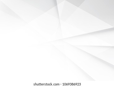 Abstract White and gray color technology modern background design vector Illustration