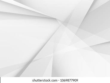 Abstract White and gray color technology modern background design vector Illustration