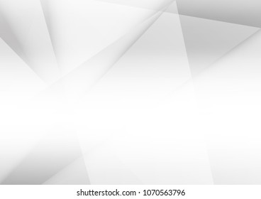 Abstract White and gray color technology modern background design vector Illustration