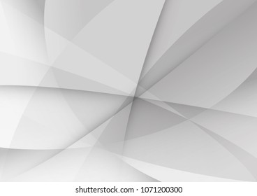 Abstract White and gray color technology modern background design vector Illustration