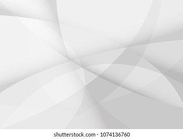 Abstract White and gray color technology modern background design vector Illustration
