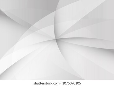 Abstract White and gray color technology modern background design vector Illustration