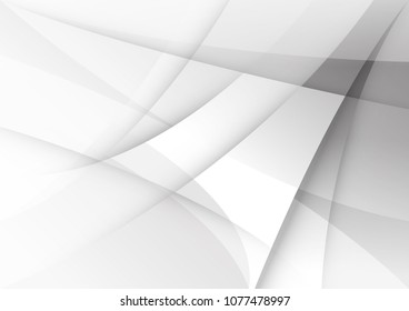 Abstract White and gray color technology modern background design vector Illustration