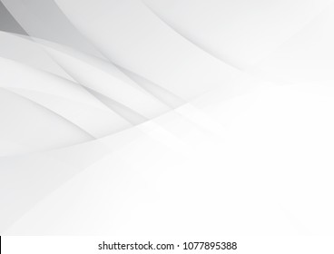 Abstract White and gray color technology modern background design vector Illustration