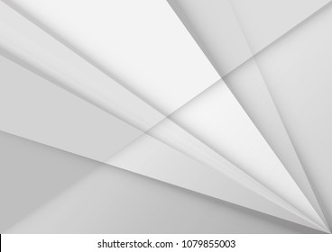 Abstract White and gray color technology modern background design vector Illustration