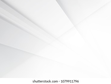 Abstract White and gray color technology modern background design vector Illustration