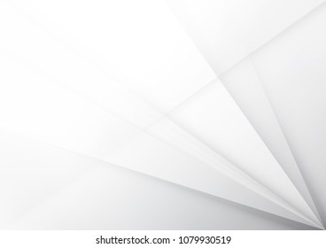 Abstract White and gray color technology modern background design vector Illustration