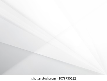 Abstract White and gray color technology modern background design vector Illustration
