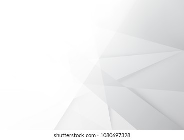 Abstract White and gray color technology modern background design vector Illustration