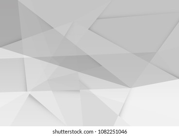 Abstract White and gray color technology modern background design vector Illustration