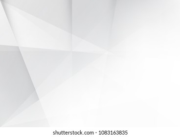 Abstract White and gray color technology modern background design vector Illustration