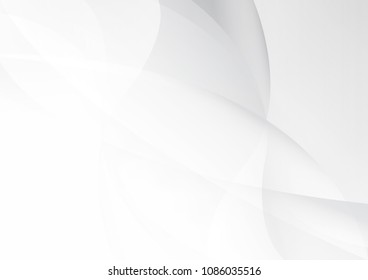 Abstract White and gray color technology modern background design vector Illustration