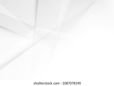 Abstract White and gray color technology modern background design vector Illustration