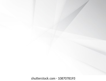 Abstract White and gray color technology modern background design vector Illustration
