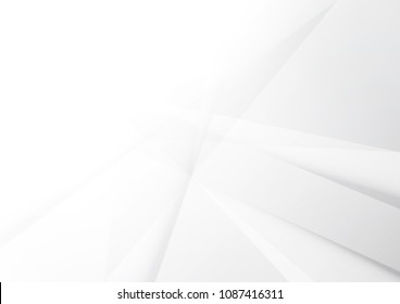 Abstract White and gray color technology modern background design vector Illustration