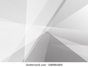 Abstract White and gray color technology modern background design vector Illustration