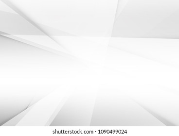 Abstract White and gray color technology modern background design vector Illustration