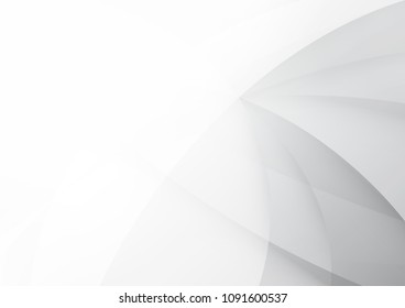 Abstract White and gray color technology modern background design vector Illustration