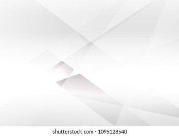 Abstract white and gray color technology modern background design vector Illustration