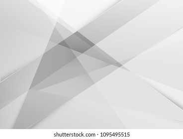Abstract white and gray color technology modern background design vector Illustration