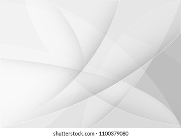 Abstract White and gray color technology modern background design vector Illustration