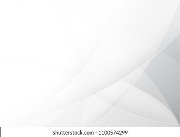 Abstract White and gray color technology modern background design vector Illustration