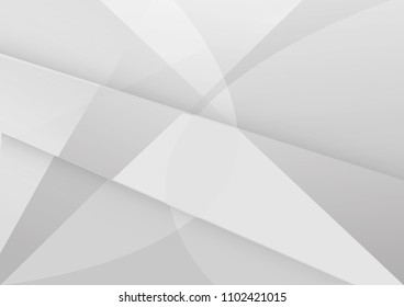 Abstract White and gray color technology modern background design vector Illustration