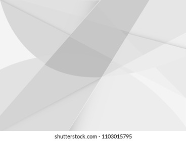 Abstract White and gray color technology modern background design vector Illustration