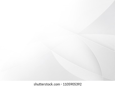 Abstract White and gray color technology modern background design vector Illustration
