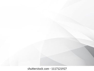 Abstract White and gray color technology modern background design vector Illustration