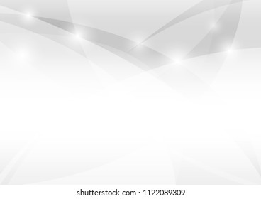 Abstract White and gray color technology modern background design vector Illustration