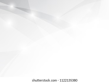 Abstract White and gray color technology modern background design vector Illustration
