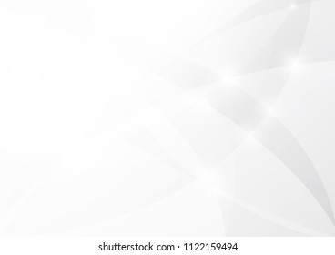 Abstract White and gray color technology modern background design vector Illustration