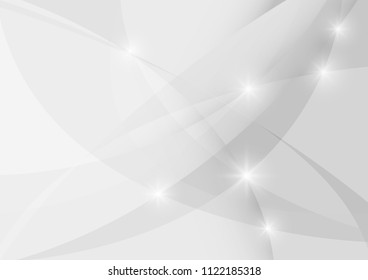 Abstract White and gray color technology modern background design vector Illustration