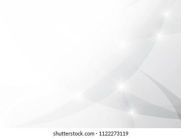 Abstract White and gray color technology modern background design vector Illustration