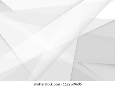 Abstract White and gray color technology modern background design vector Illustration