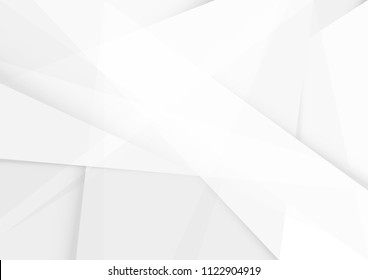 Abstract White and gray color technology modern background design vector Illustration