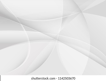 Abstract White and gray color technology modern background design vector Illustration