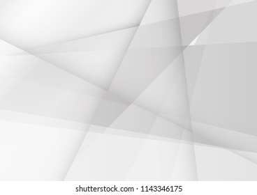 Abstract White and gray color technology modern background design vector Illustration