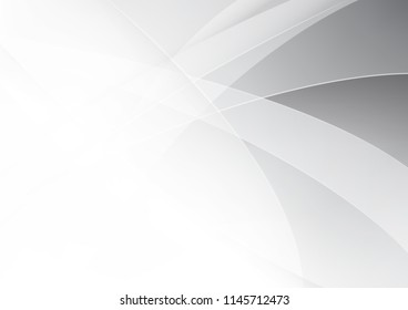 Abstract White and gray color technology modern background design vector Illustration