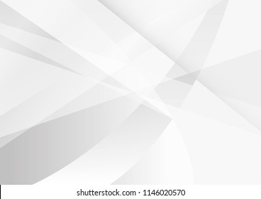 Abstract White and gray color technology modern background design vector Illustration