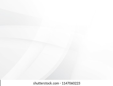 Abstract White and gray color technology modern background design vector Illustration