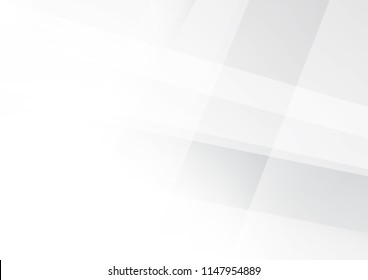 Abstract White and gray color technology modern background design vector Illustration