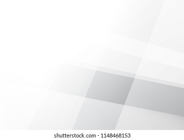 Abstract White and gray color technology modern background design vector Illustration