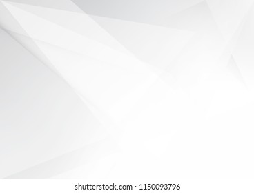 Abstract White and gray color technology modern background design vector Illustration