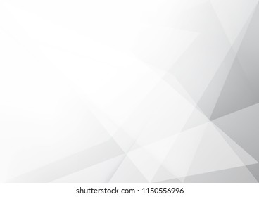 Abstract White and gray color technology modern background design vector Illustration