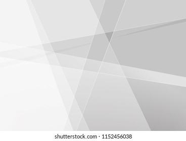 Abstract White and gray color technology modern background design vector Illustration