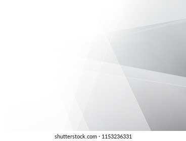 Abstract White and gray color technology modern background design vector Illustration