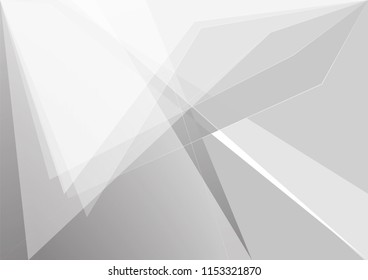 Abstract White and gray color technology modern background design vector Illustration